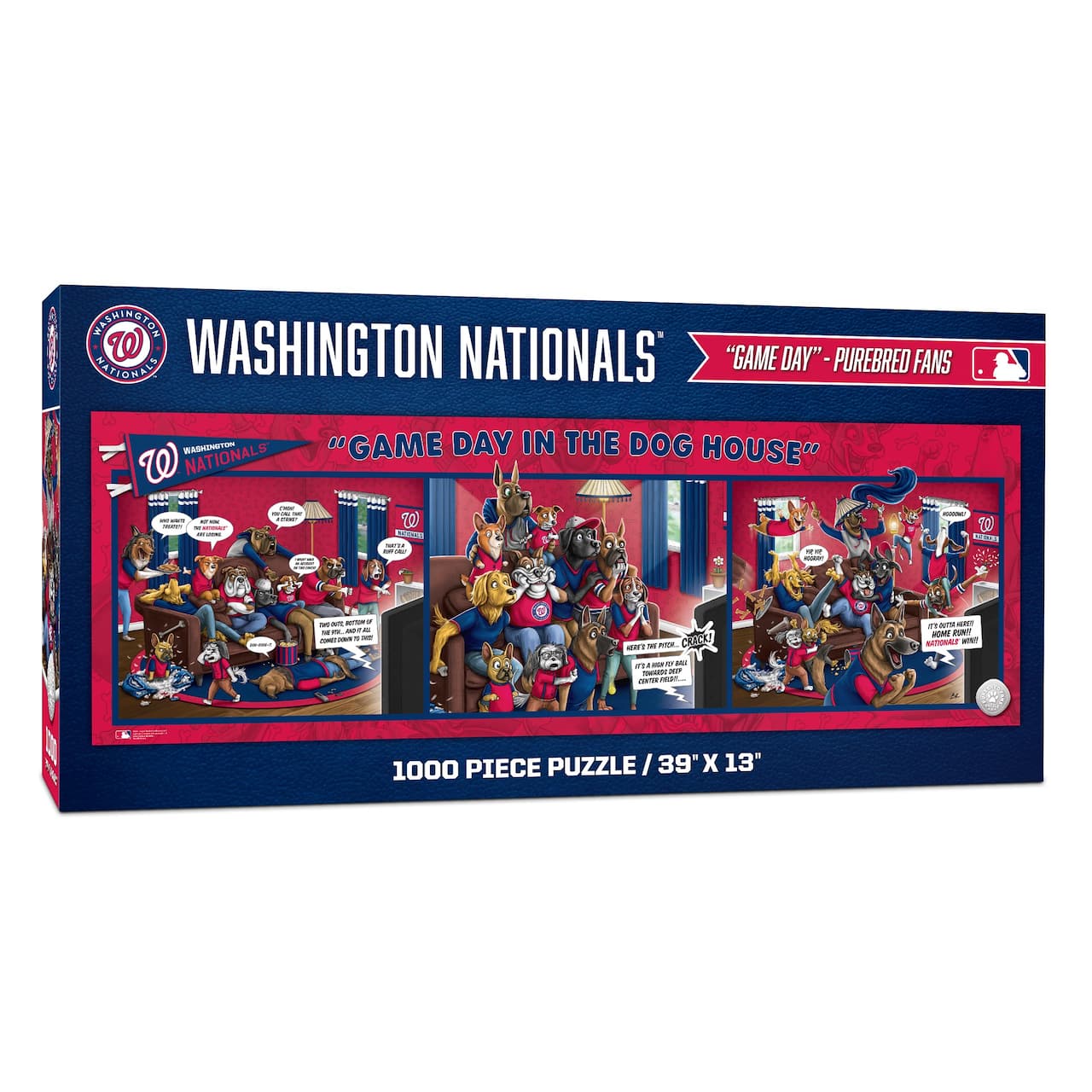 MLB Game Day in the Dog House 1,000 Piece Puzzle